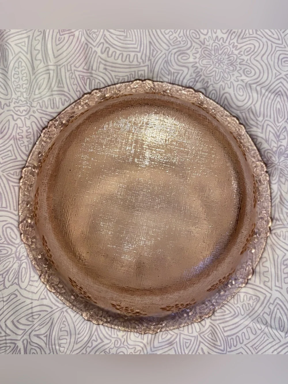 Indiana Glass Pink Depression Glass Round Serving Bowl